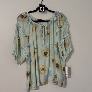 Zac & Rachel Women's Pastel Floral Blouse